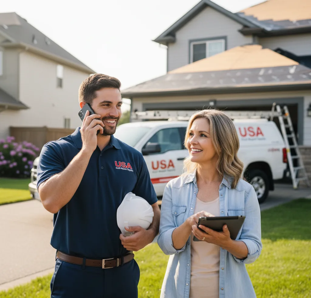 USA Roof Repair Experts customer support in Pendleton